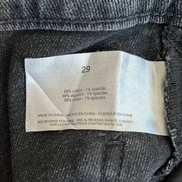 SAM EDELMAN Bay Flare Trouser Denim Jeans Dark Black, Size 29 - Picture 11 of 12